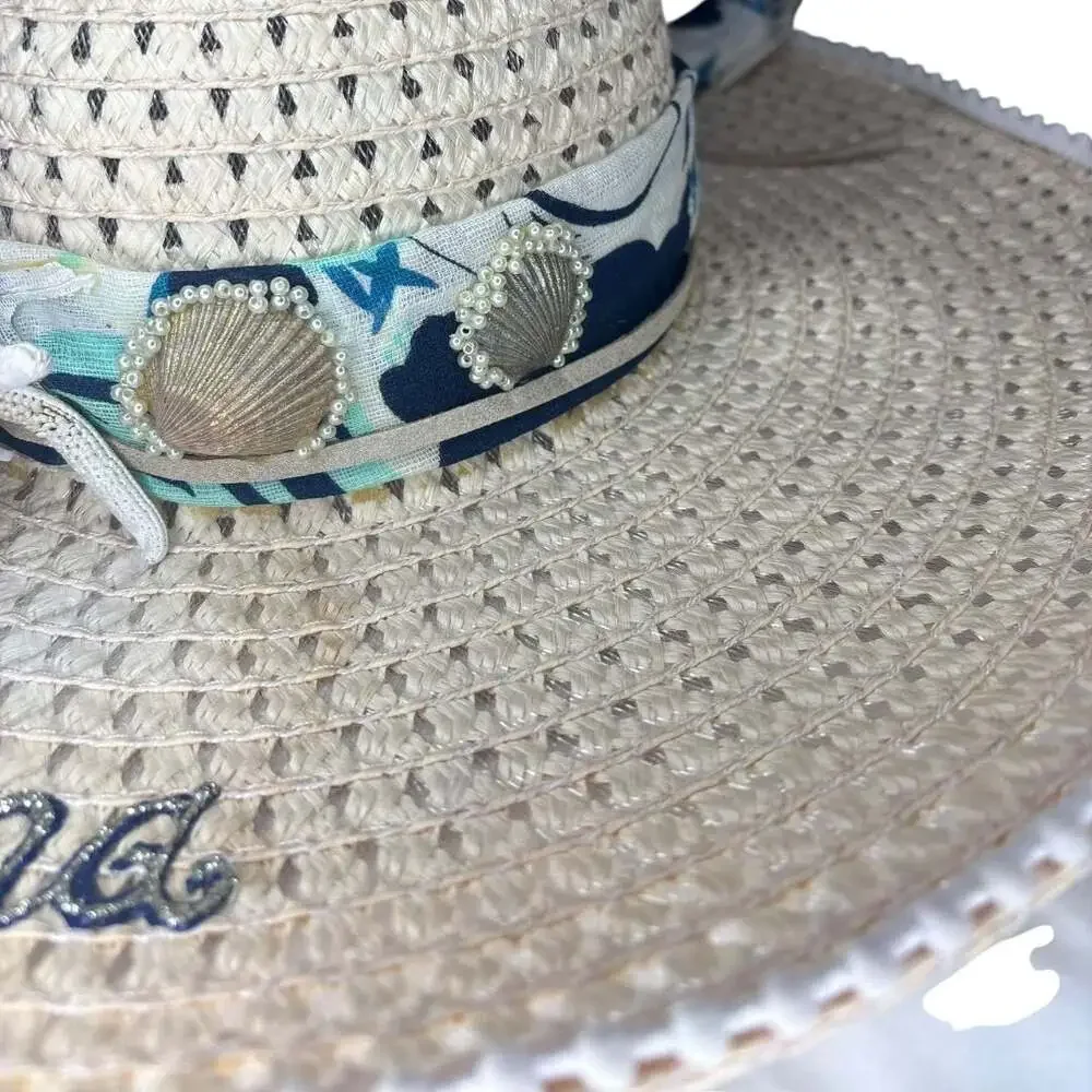 Mer-Mama Straw Sun Hat One Size